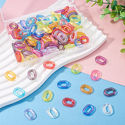 110Pcs 11 Colors Transparent Acrylic Quick Link Connectors&nbsp;OACR-TA0004-56