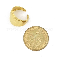304 Stainless Steel Wide Cuff Rings for Women&nbsp;RJEW-G338-20G