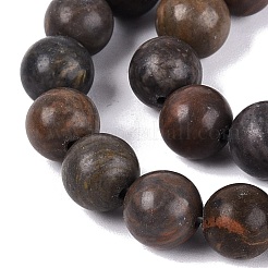 Natural Dendritic Jasper Beads Strands&nbsp;G-Q601-13A-01