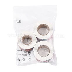3 Rolls 3 Styles Christmas Round Dot Self Adhesive Paper Stickers Roll&nbsp;DIY-FS0010-32B