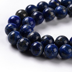 Natural Lapis Lazuli Beads Strands&nbsp;G-G423-8mm-A