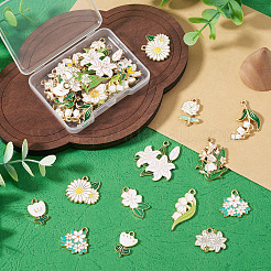 32Pcs 16 Styles Alloy Enamel Pendants&nbsp;ENAM-TA0004-10