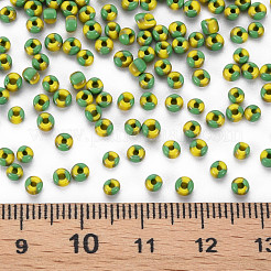 8/0 Two Tone Opaque Glass Seed Beads&nbsp;SEED-T006-01B-A05
