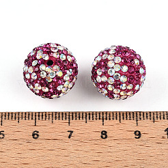 Polymer Clay Pave Rhinestone Beads&nbsp;RB-T018-01C
