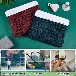 2Pcs 2 Colors Portable Polyester Badminton Net&nbsp;AJEW-NB0006-65