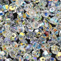 AB Color Plated Electroplate Transparent Glass Beads&nbsp;EGLA-M030-02A-AB01