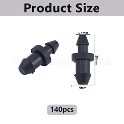 140Pcs PE Plastic Irrigation Barb Connector Parts&nbsp;FIND-DC0008-54