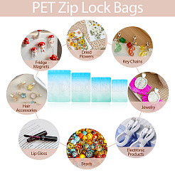 100Pcs 4 Styles PET Zipper Bags&nbsp;OPP-TA0001-19D