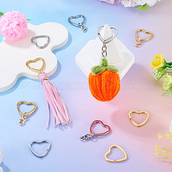 8Pcs 3 Styles 304 Stainless Steel Keychain Clasps&nbsp;STAS-TA0004-78