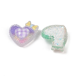 Opaque Resin Heart Cabochons&nbsp;RESI-R465-02