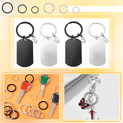 30Pcs 6 Styles Iron Split Rings&nbsp;IFIN-SP0001-20A