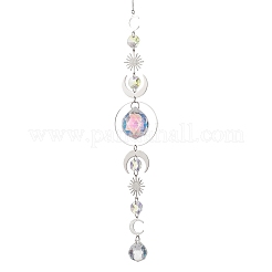Glass Teardrop Window Hanging Suncatchers&nbsp;HJEW-JM04515-02