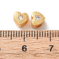 Brass Pave Cubic Zirconia Beads&nbsp;KK-C157-37G