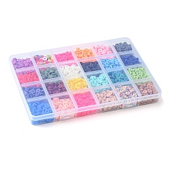 24 Style Handmade Polymer Clay Beads&nbsp;CLAY-FS0001-23