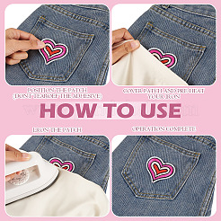 8Pcs 8 Styles Computerized Embroidery Cloth Patches&nbsp;PATC-TA0001-38A