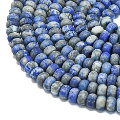 Natural Lapis Lazuli Beads Strands&nbsp;G-P575-A46-8x5mm-01