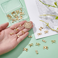 30Pcs 5 Styles Brass Connector Charms&nbsp;KK-WR0001-43
