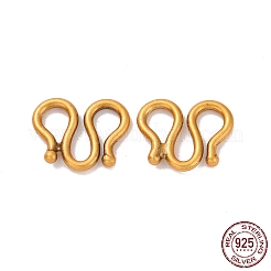 925 Sterling Silver S-hook Clasps&nbsp;STER-D036-16AG