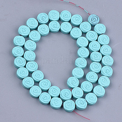 Spray Painted Non-magnetic Synthetic Hematite Beads Strands&nbsp;G-T116-24-08