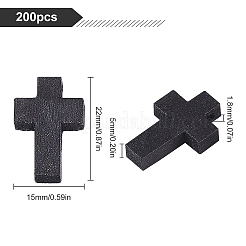 200Pcs Wood Pendants&nbsp;WOOD-SC0001-36A