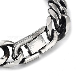 Non-Tarnish 304 Stainless Steel Cuban Link Chains Bracelets for Men&nbsp;BJEW-D031-05P