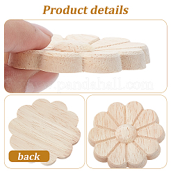 10Pcs Carved Wooden Display Decorations&nbsp;AJEW-GF0013-54