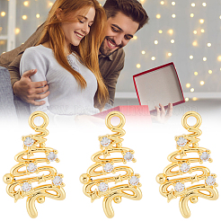 14Pcs Brass Micro Pave Cubic Zirconia Pendants&nbsp;KK-BBC0022-14
