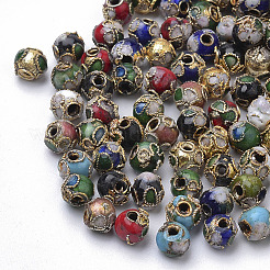 Handmade Cloisonne Beads&nbsp;CLB6mm-M-01
