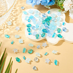 180Pcs 9 Styles Transparent Spray Painted Glass Beads&nbsp;GLAA-TA0004-43