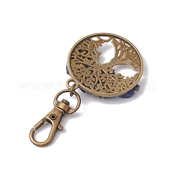Flat Round with Tree of Life Tibetan Style Alloy Pendant Decorations&nbsp;GG-CJDA67-AB