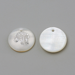 Freshwater Shell Pendants&nbsp;SHEL-Q010-012P