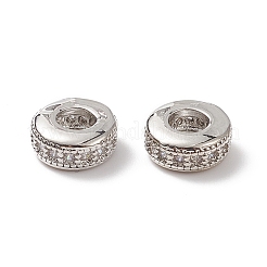 Brass Micro Pave Cubic Zirconia Beads&nbsp;LS-ZIRC-F001-121P