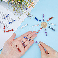 6 Set 5 Styles Natural Mixed Gemstone Pendants&nbsp;FIND-FH0005-66