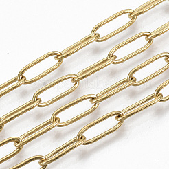PVD Vacuum Plating 304 Stainless Steel Paperclip Chains&nbsp;CHS-S006-JN957-2