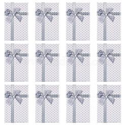 Polka Dot Print Cardboard Jewelry Gift Boxes with Bowknot&nbsp;X1-CON-TAC0001-10C