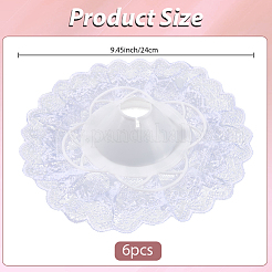 6Pcs Plastic & Lace Collar Bouquet Cuffs&nbsp;DIY-SP0005-47