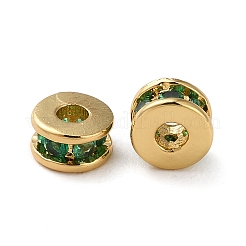 Rack Plating Brass Pave Cubic Zirconia Beads&nbsp;KK-K346-32G-07