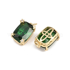 Brass with Cubic Zirconia Pendants&nbsp;KK-B157-24G