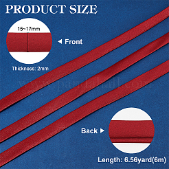6M Polyester Satin Ribbons&nbsp;OCOR-WH0082-66A
