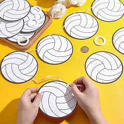 Paper Volleyball Hanging Banner&nbsp;AJEW-WH0752-464