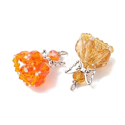8Pcs Glass Pendants&nbsp;PALLOY-MZ01272