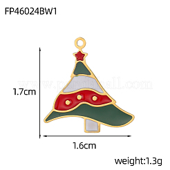 Christmas 304 Stainless Steel with Enamel Pendants&nbsp;SA-OY003-82G