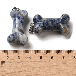 Natural Blue Spot Jasper Pendants&nbsp;G-K353-02P-06