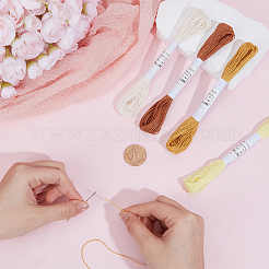 4 Skeins 4 Colors 6-Ply Cotton Embroidery Floss&nbsp;EMBR-WH20001-003E