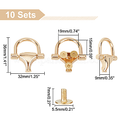 10 Sets Zinc Alloy Side Suspension  Buckle Clasps&nbsp;FIND-WR0007-78