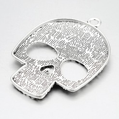 Tibetan Style Zinc Alloy Big Pendants&nbsp;TIBEP-R334-119AS-RS