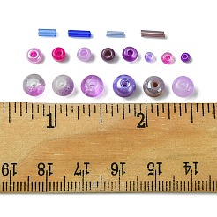 DIY Glass Round Beads & Seed Beads Jewelry Making Finding Kits&nbsp;DIY-FS0005-95