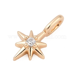 Brass Micro Pave Cubic Zirconia Pendants&nbsp;LS-KK-Q096-04A-G
