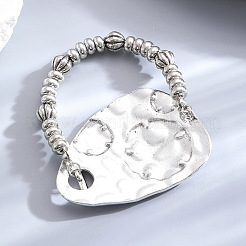 Textured Zinc Alloy Link Bracelets&nbsp;WG3CBFC-01