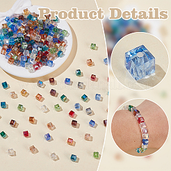 15 Colors Electroplate Glass Beads&nbsp;EGLA-WR0001-04B